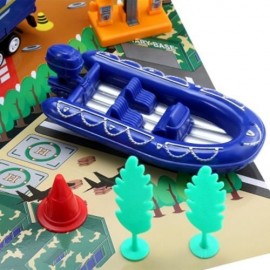 XIONGFENGDA ALLOY 1:60 SCALE POLICE DEPARTMENT SET FOR KIDS (BLUE)