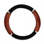 STYLISH RHINESTONE-STUDDED CANDY COLOR LADIES CAR STEERING WHEEL COVER