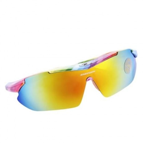 ROBESBON OUTDOOR SPORT MOUNTAIN BIKE WINDPROOF CYCLING GLASSES EYEWEAR GOGGLES (COLORFUL)