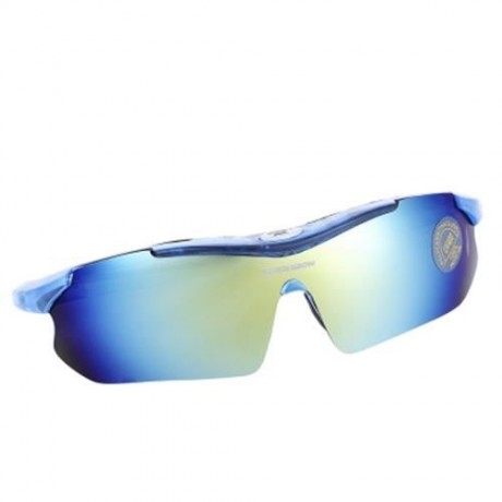 ROBESBON OUTDOOR SPORT MOUNTAIN BIKE WINDPROOF CYCLING GLASSES EYEWEAR GOGGLES (BLUE)