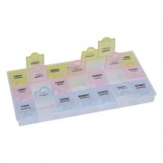 21 Compartments Weekly Medicine Reminder Tablet Storage Container (COLORMIX)