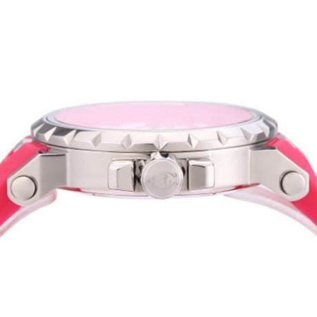 ANGIE 7135L UNISEX QUARTZ WATCH LUMINOUS POINTER 3ATM DATE DAY DISPLAY RUBBER BAND WRISTWA
