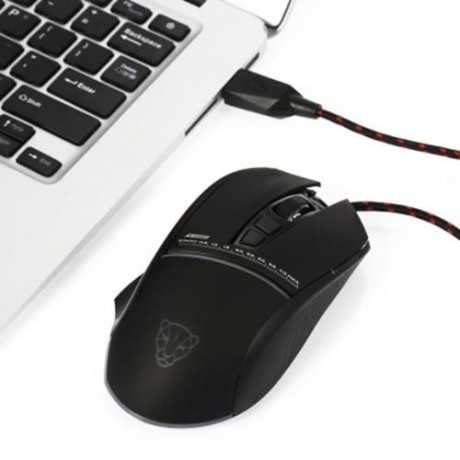 MOTOSPEED V10 USB GAMING WIRED MOUSE WITH LED BACKLIGHT (BLACK)