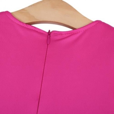 3PCS ROUND COLLAR LONG SLEEVE ZIPPER DRESS SOLID COLOR SCARF SEQUIN BOWKNOT HEADWEAR CLOTH
