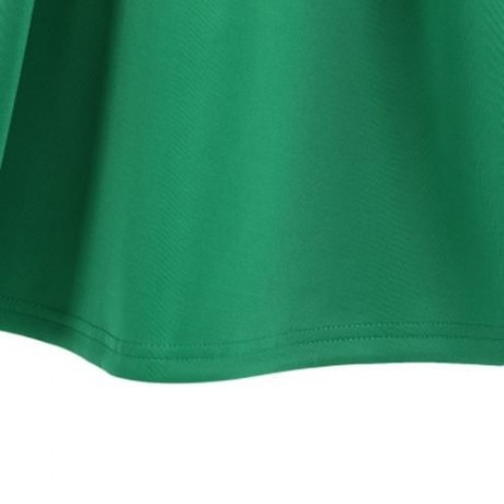 3PCS ROUND COLLAR LONG SLEEVE ZIPPER DRESS SOLID COLOR SCARF SEQUIN BOWKNOT HEADWEAR CLOTH