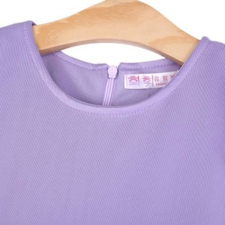 3PCS ROUND COLLAR LONG SLEEVE ZIPPER DRESS SOLID COLOR SCARF SEQUIN BOWKNOT HEADWEAR CLOTH