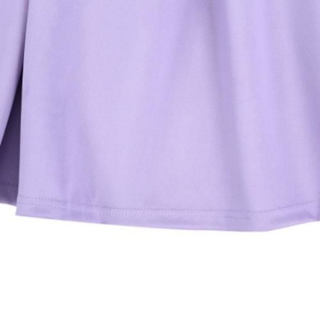 3PCS ROUND COLLAR LONG SLEEVE ZIPPER DRESS SOLID COLOR SCARF SEQUIN BOWKNOT HEADWEAR CLOTH