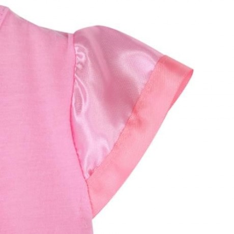 SWEET ORGANZA BOWKNOT RUFFLE TWO PIECE SET FOR GIRLS (PINK)