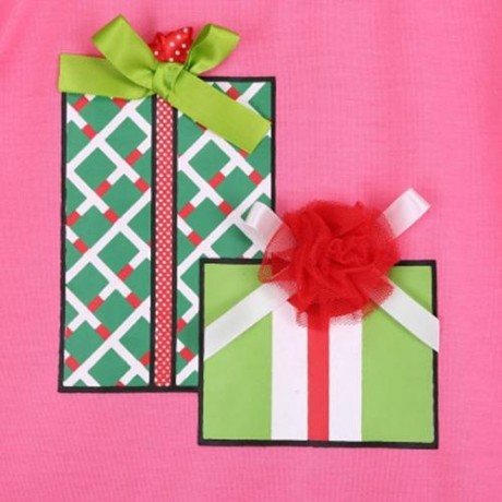 SWEET RUFFLE COLLAR FLOUNCED PRINTED TWO PIECE CHRISTMAS SET FOR GIRLS (PINK)