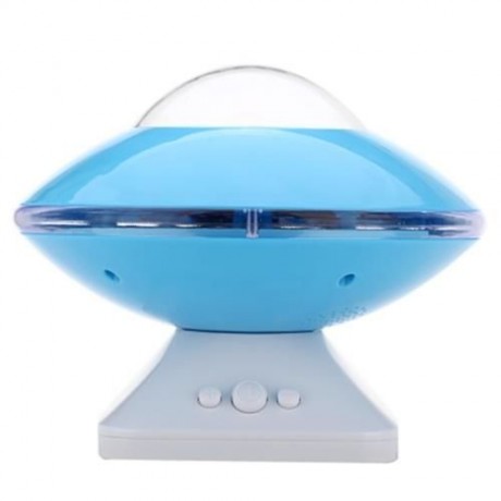 DC 5V 5W 8 MODES ROTATING LED NIGHTLIGHT PROJECTION LAMP WITH SPEAKER (BLUE)