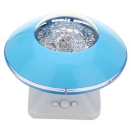 DC 5V 5W 8 MODES ROTATING LED NIGHTLIGHT PROJECTION LAMP WITH SPEAKER (BLUE)
