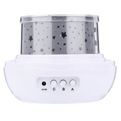 DC 5V 5W 3 MODES ROTATING LED LIGHT PROJECTION LAMP (WHITE)