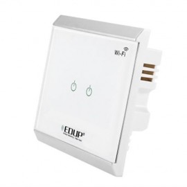 EDUP EP - 3713 WIRELESS WIFI REMOTE ENABLED LIGHT CONTROL POWER SWITCH 2 GANGS SWITCHER WI