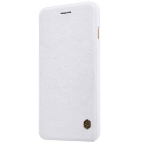NILLKIN Q - LC QIN SERIES ULTRA SLIM PU LEATHER FLIP BACK COVER FOR IPHONE 7 PLUS (WHITE)