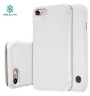 NILLKIN Q - LC QIN SERIES ULTRA SLIM PU LEATHER FLIP BACK COVER FOR IPHONE 7 (WHITE)
