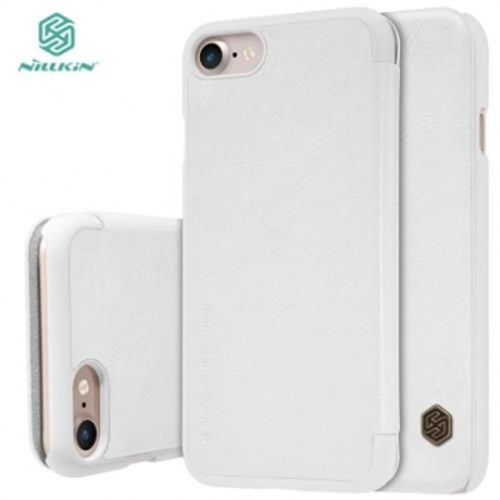 NILLKIN Q - LC QIN SERIES ULTRA SLIM PU LEATHER FLIP BACK COVER FOR IPHONE 7 (WHITE)