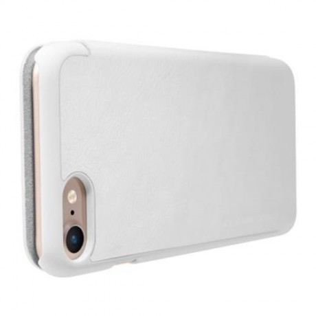 NILLKIN Q - LC QIN SERIES ULTRA SLIM PU LEATHER FLIP BACK COVER FOR IPHONE 7 (WHITE)