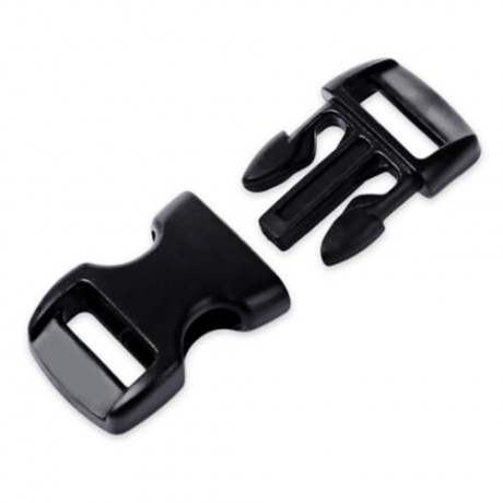 100PCS / LOT OUTDOOR SURVIVAL PARACORD BRACELET ACCESSORY CURVED PLASTIC BUTTON BUCKLE (BL