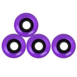 4PCS 60 X 45MM OUTDOOR TRANSPARENT PU SKATEBOARDING WHEEL (PURPLE)