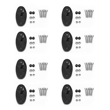 8PCS UNIVERSAL RGB ROCK LIGHT MOTORCYCLE AUTOMOBILE BODY COLORFUL LIGHTING ATMOSPHERE LAMP