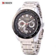 CURREN 8150 STAINLESS STEEL BAND CALENDAR MALE QUARTZ WATCH LUMINOUS 3ATM WRISTWATCH FOR M