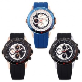 CURREN 8143 MALE QUARTZ WATCH CALENDAR 3ATM LUMINOUS WRISTWATCH FOR MEN (SILVER AND BLACK)