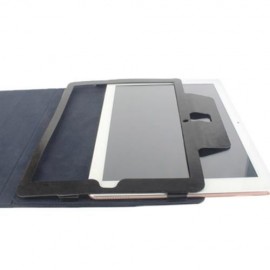PU LEATHER PROTECTIVE CASE HIGH QUALITY FULL BODY FOLDING STAND DESIGN FOR CHUWI HI12 (BLA