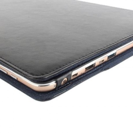 PU LEATHER PROTECTIVE CASE HIGH QUALITY FULL BODY FOLDING STAND DESIGN FOR CHUWI HI12 (BLA