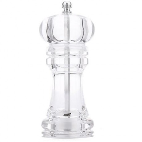 TRANSPARENT ACRYLIC PEPPER SPICE MILL SEASONING MANUAL GRINDER COOKING TOOL KITCHEN ACCESS