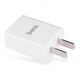 HOCO C10 UNIVERSAL SINGLE USB PORT HOME WALL POWER SUPPLY ADAPTER CHARGER (WHITE)
