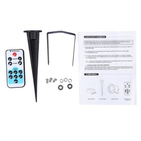 OUTDOOR 30W LED LAWN LASER LIGHT SPOTLIGHT WATERPROOF PARK GARDEN LAMP WITH REMOTE CONTROL
