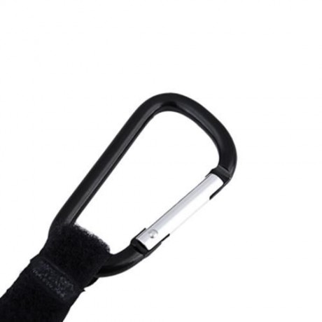 2PCS STROLLER MAGIC STRAP HANGER PUSHCHAIR HOOKS (BLACK)