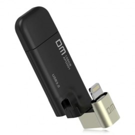 DM APD001 128GB USB 3.0 STYLISH 8 PIN OTG U DISK EXPANSION DATA TRANSMISSION FOR IPHONE / 