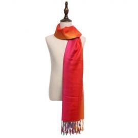 CASUAL NATION WIND COLORFUL BUTTERFLY DUAL USE LADIES TASSEL SCARF (RED)