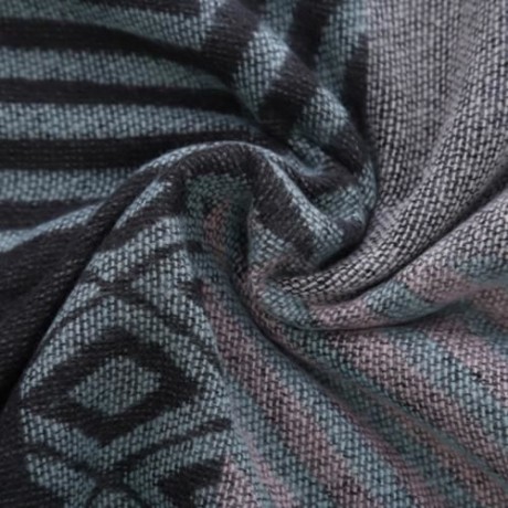 STYLISH PATTERN PRINT LADIES WARM SHAWL (GRAY)
