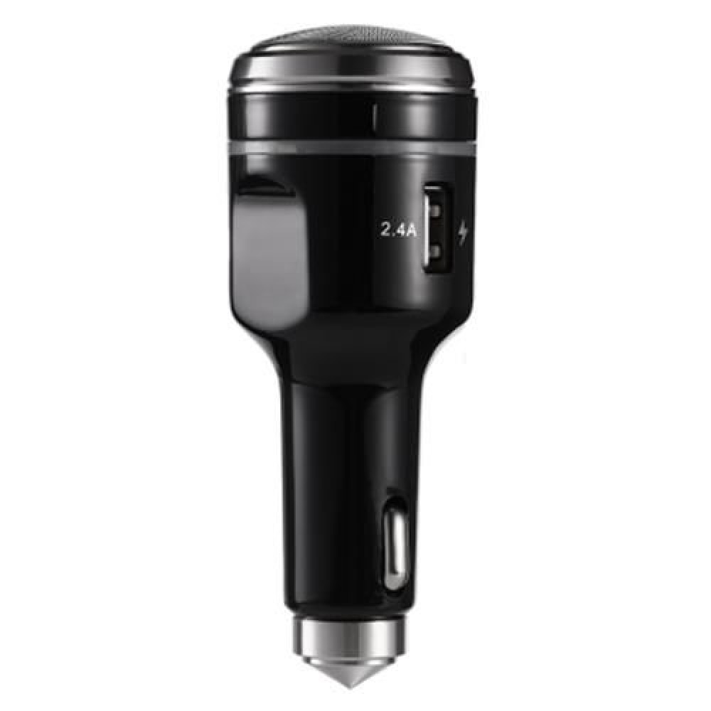 MULTI-FUNCTIONAL 2.4A CAR SHAVER CHARGER LIFE HAMMER WITH LED LIGHT