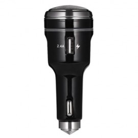 MULTI-FUNCTIONAL 2.4A CAR SHAVER CHARGER LIFE HAMMER WITH LED LIGHT