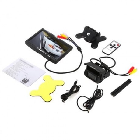 KELIMA 7 INCH CAR DISPLAY 18 LED MONITOR CAMERA SUPPORT REARVIEW CAMERA INPUT