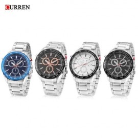 CURREN 8189 MALE QUARTZ WATCH DECORATIVE SUB-DIAL LUMINOUS STAINLESS STEEL BAND MEN WRISTW