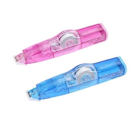 PLUS WH - 625B WHIPER MINI ROLLER CORRECTION TAPE MR REFILL STYLE (LIGHT PINK)