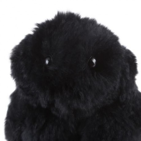 STYLISH LONG EAR DESIGN KEY RING RABBIT CAR PENDANT ACCESSORY (BLACK)