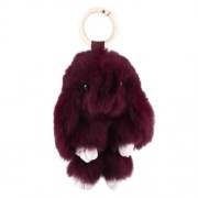 STYLISH LONG EAR DESIGN KEY RING RABBIT CAR PENDANT ACCESSORY (BROWN)