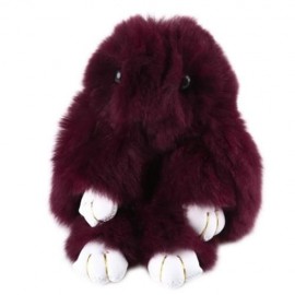 STYLISH LONG EAR DESIGN KEY RING RABBIT CAR PENDANT ACCESSORY (BROWN)
