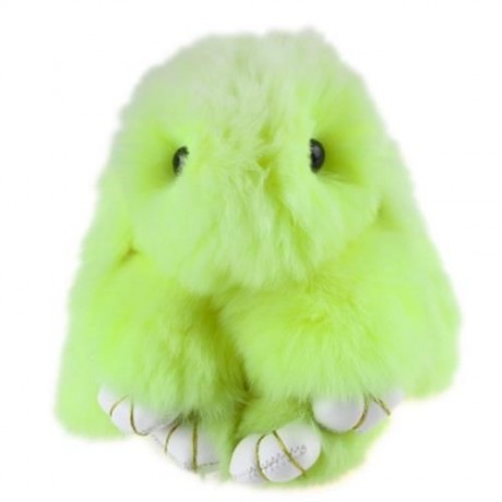 STYLISH LONG EAR DESIGN KEY RING RABBIT CAR PENDANT ACCESSORY (GRASS GREEN)