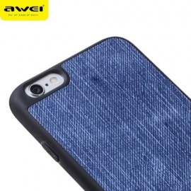 AWEI FB - 6S JEANS SOFT TPU PROTECTIVE BACK COVER FOR IPHONE 6 / 6S 4.7 INCH (BLUE)