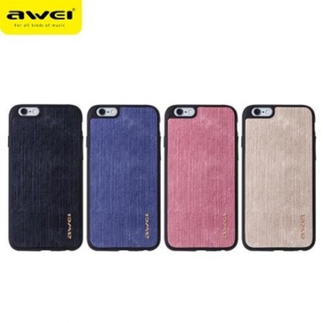 AWEI FB - 6S JEANS SOFT TPU PROTECTIVE BACK COVER FOR IPHONE 6 / 6S 4.7 INCH (BLUE)