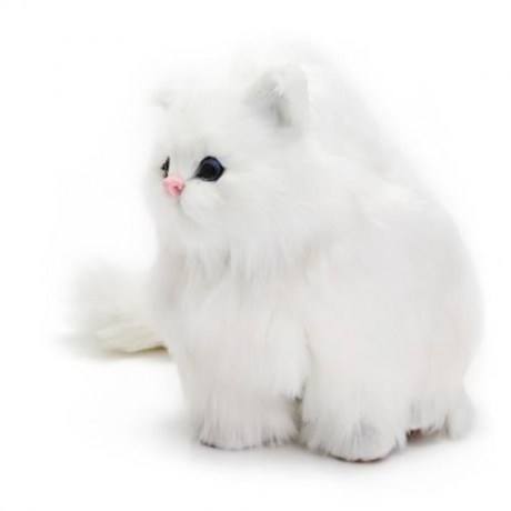 LOVELY SIMULATION CAT DOLL PLUSH TOY WITH SOUND BIRTHDAY CHRISTMAS GIFT FOR KIDS BABY (COL