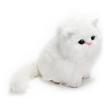 LOVELY SIMULATION CAT DOLL PLUSH TOY WITH SOUND BIRTHDAY CHRISTMAS GIFT FOR KIDS BABY (COL