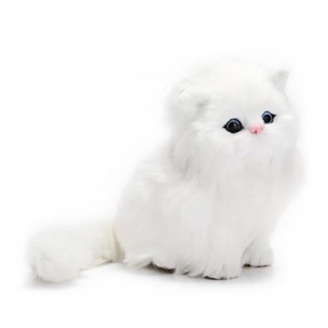 LOVELY SIMULATION CAT DOLL PLUSH TOY WITH SOUND BIRTHDAY CHRISTMAS GIFT FOR KIDS BABY (COL