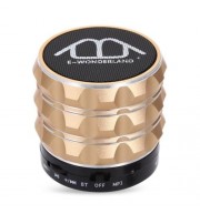 E-WONDERLAND WIRELESS BLUETOOTH BASS FM SPEAKER WITH MICROPHONE SUPPORT AUX TF CARD INPUT 